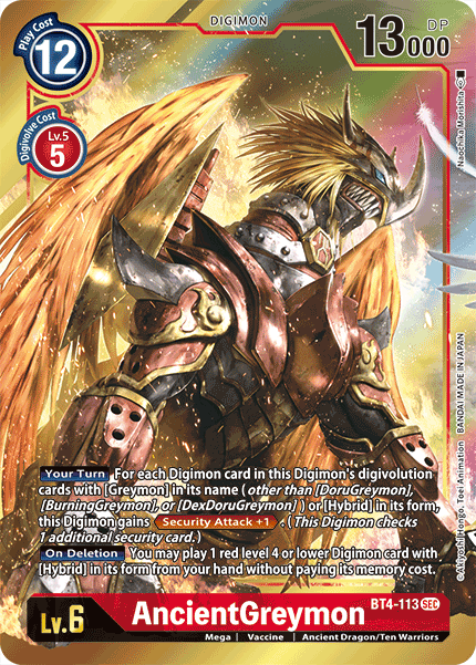 AncientGreymon [BT4-113] (Alternate Art) [Great Legend]