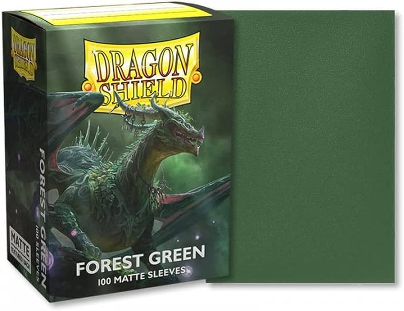 Dragon Shield 100ct Box - Forest Green Matte Sleeves