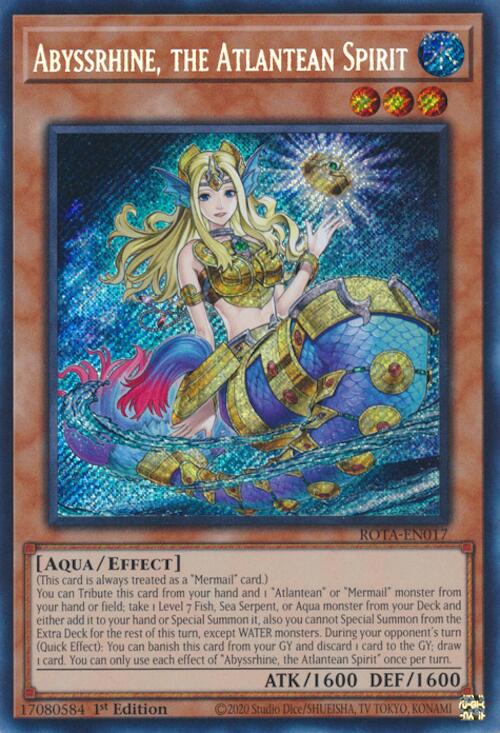 Abyssrhine, the Atlantean Spirit [ROTA-EN017] Secret Rare