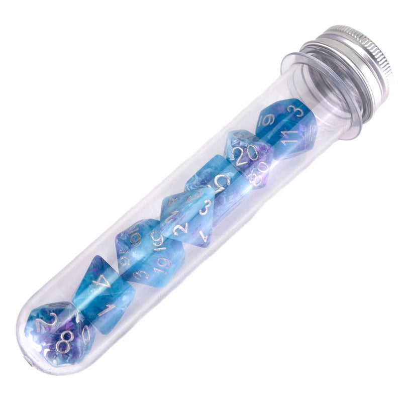 7 Piece RPG Dice Set Tube