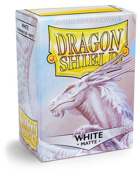 Dragon Shield 100ct Box Deck Protector Matte White