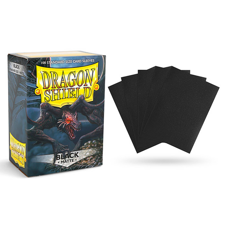 Dragon Shield 100ct Box Deck Protector Matte Black