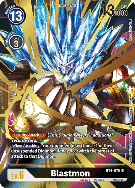 Blastmon [BT4-075] (Alternate Art) [Great Legend]