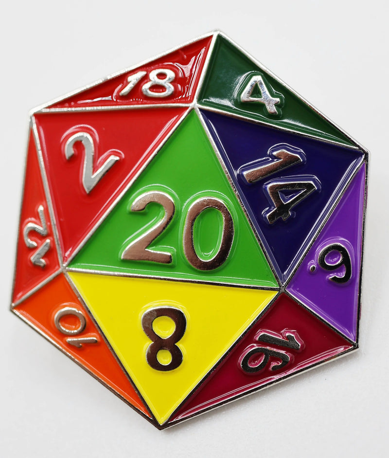 D20 Pin: Rainbow