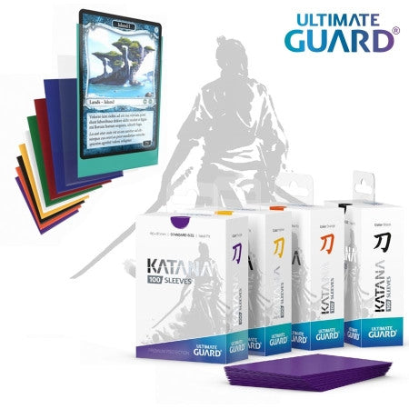 Ultimate Guard Sleeves Katana Black 100-Count