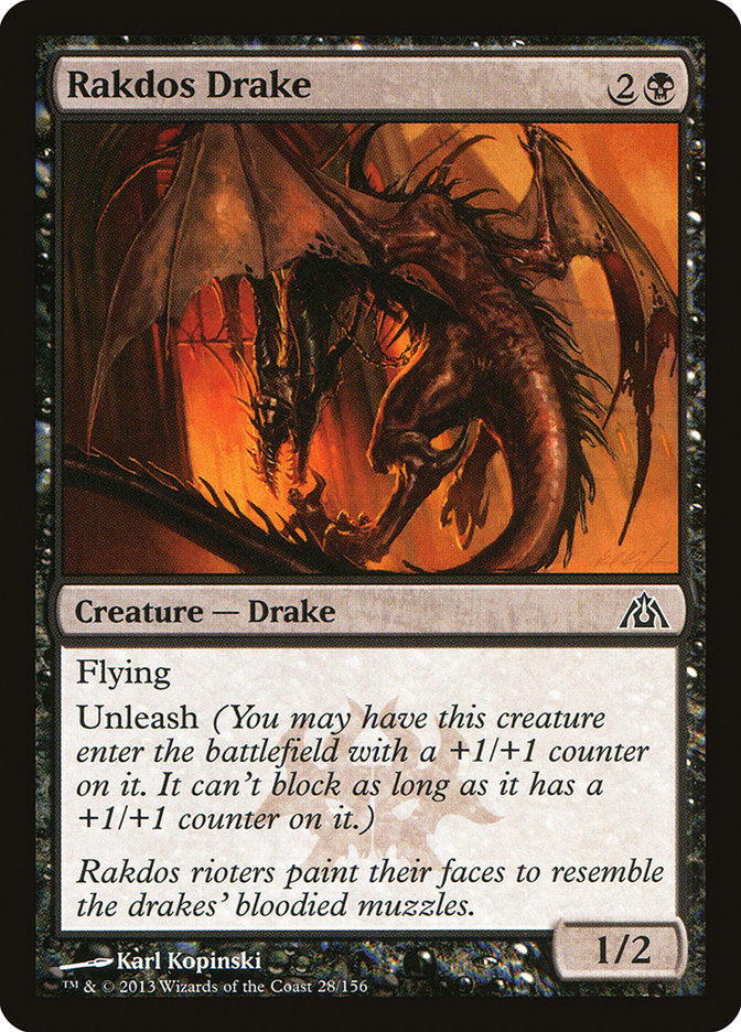 Rakdos Drake [Dragon's Maze]