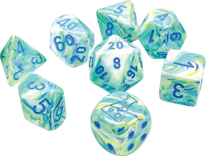 Lab Dice 5 Festive: Poly Garden/blue (7)