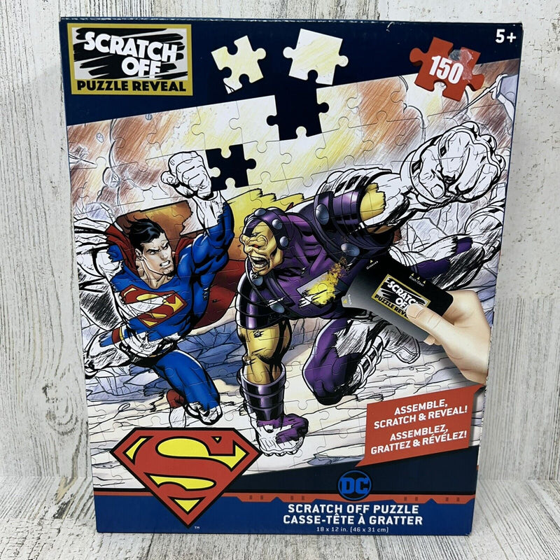 Scratch Off Puzzle- DC Superman